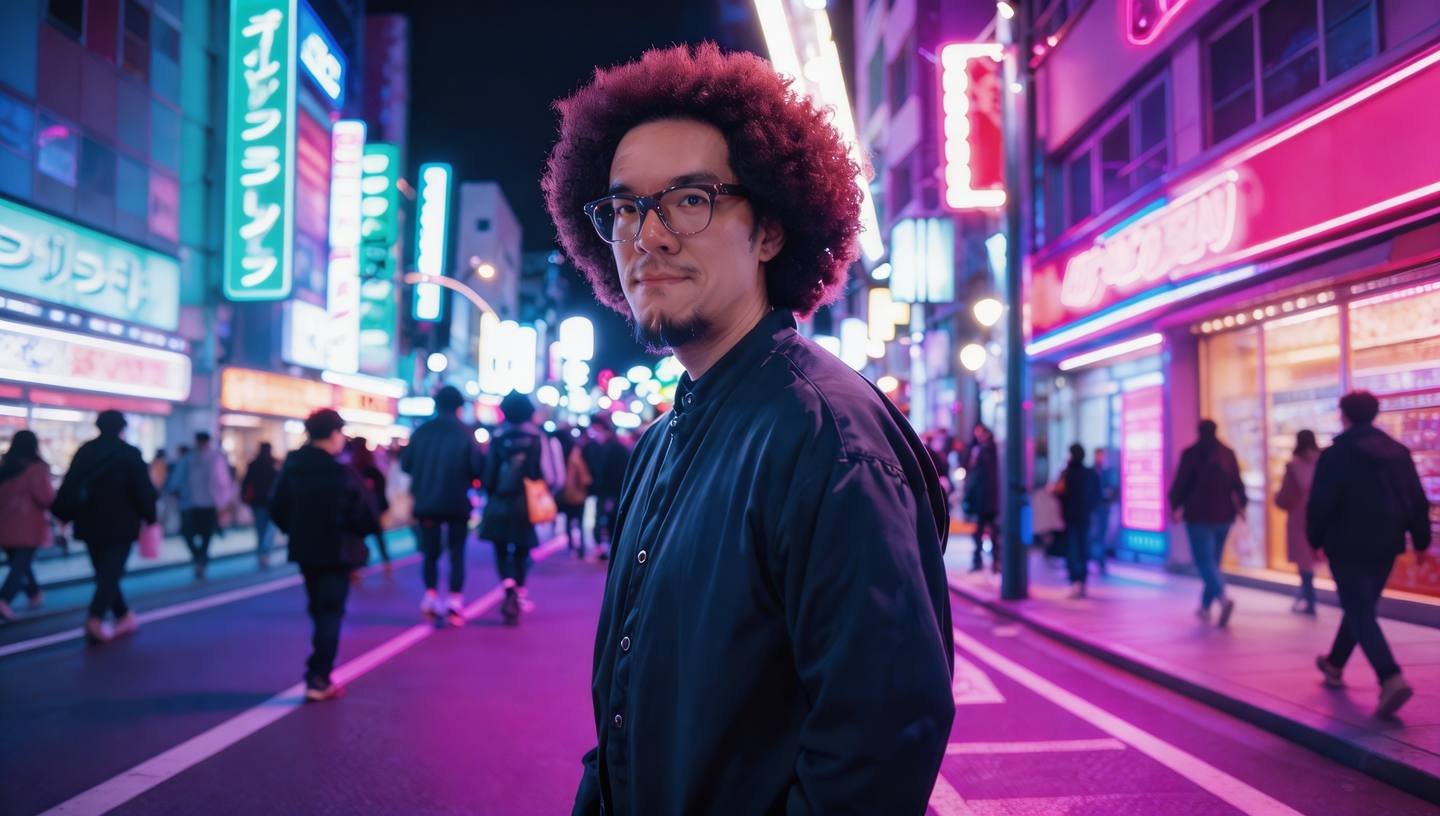 WeiShan Yu, Tokyo street portrait, variant 1